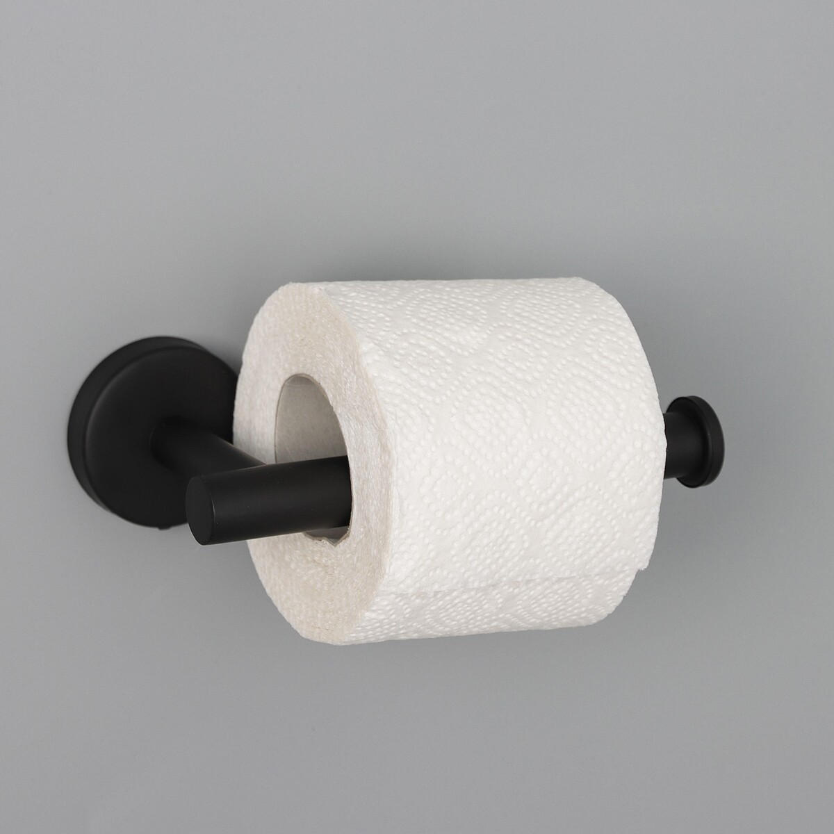 фото Держатель для туалетной бумаги штольц stölz, 16,2×2,5×9,5 см, нержавеющая сталь, цвет черный