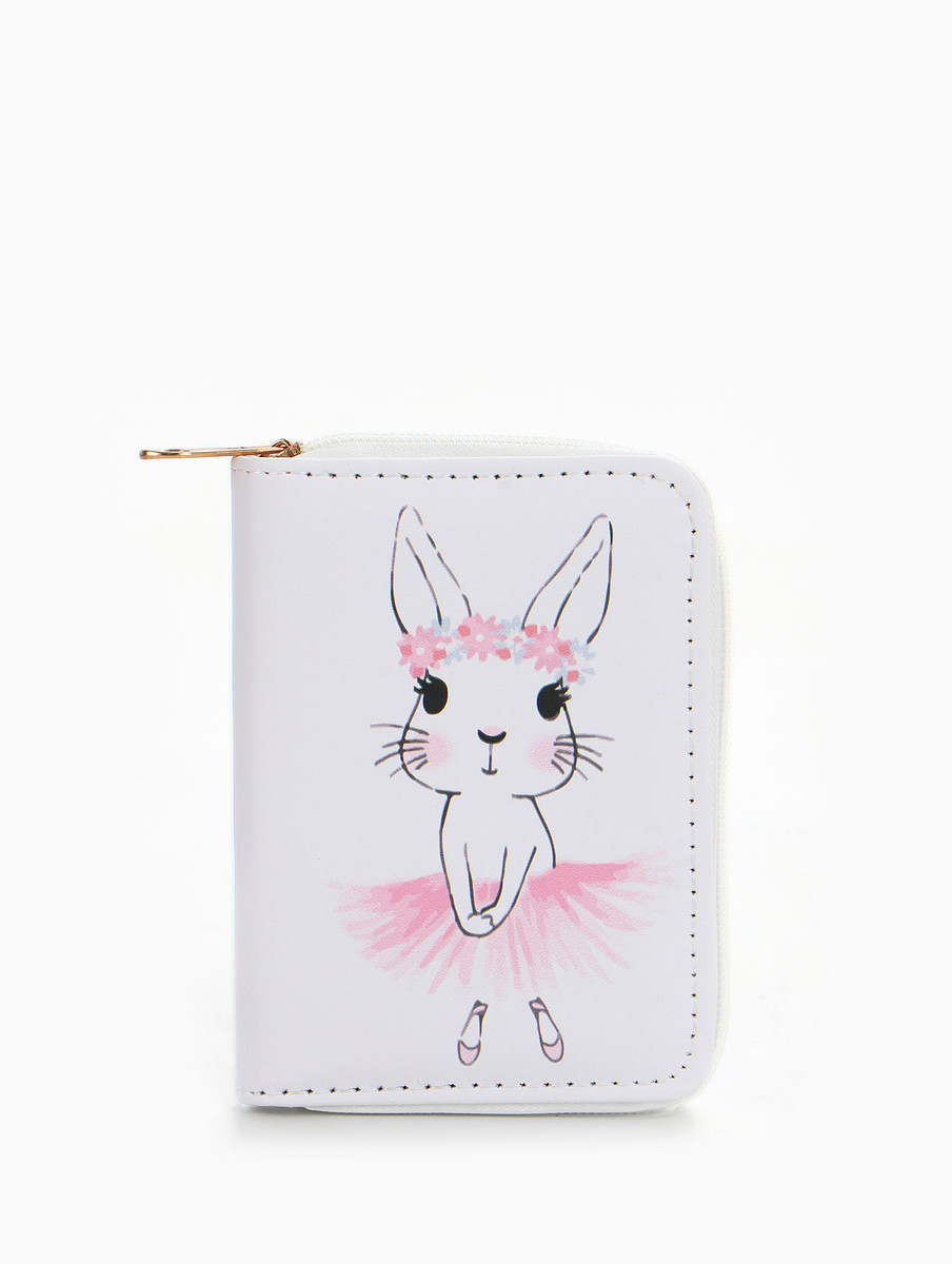 

Кошелек на молнии выбражулька, Белый