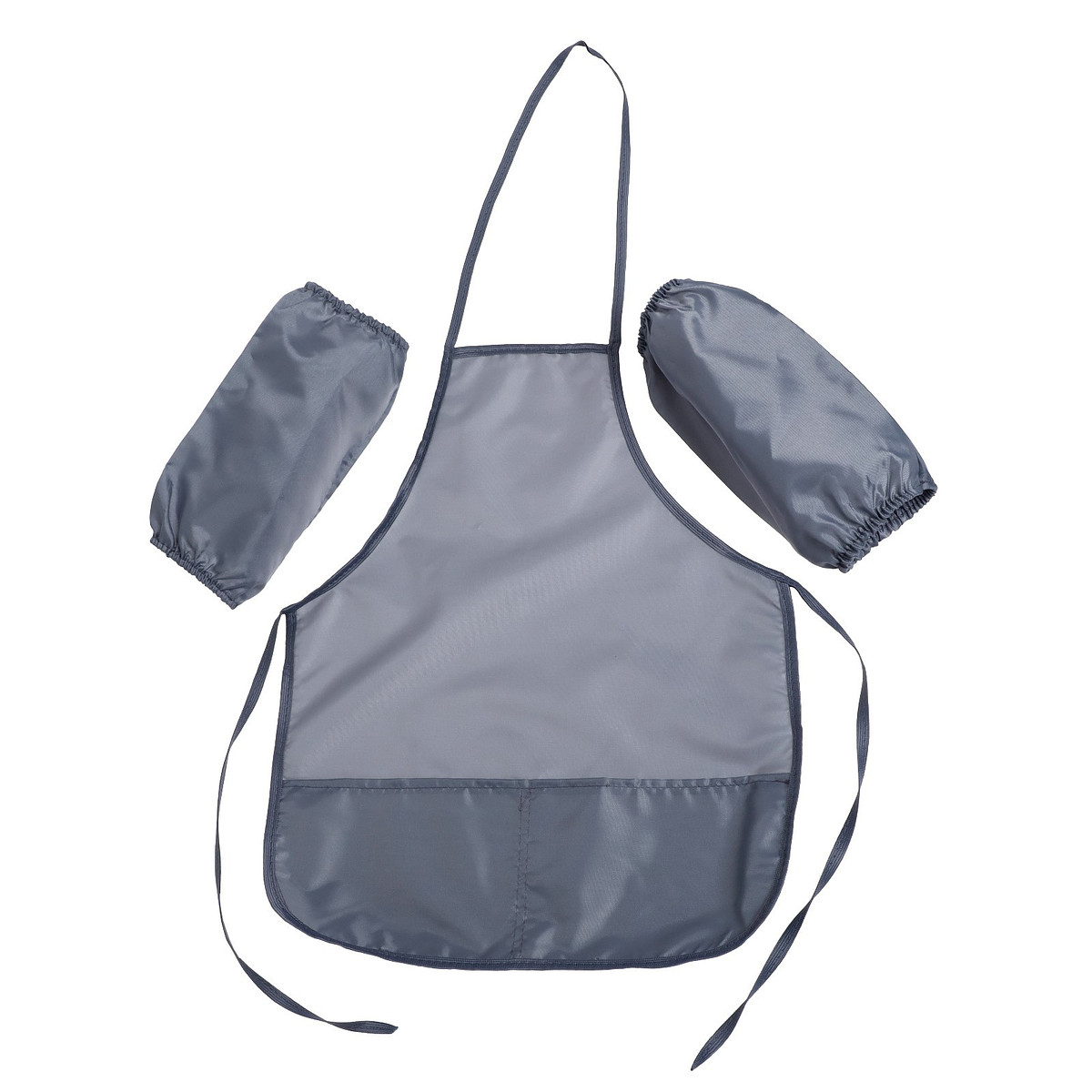 

Фартук для труда + нарукавники, 490×390/250×160 мм, размер s (рост 116-146), calligrata,, Серый