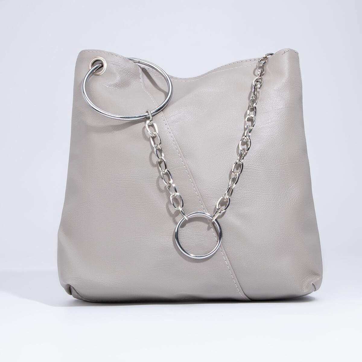 

Сумка кросс-боди на молнии, цвет серый