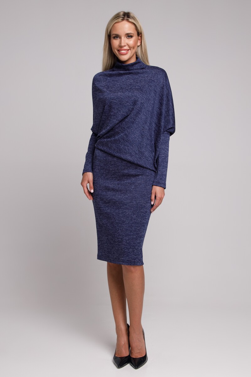 Платье SEZONI, размер 44, цвет синий 01189420 - фото 1