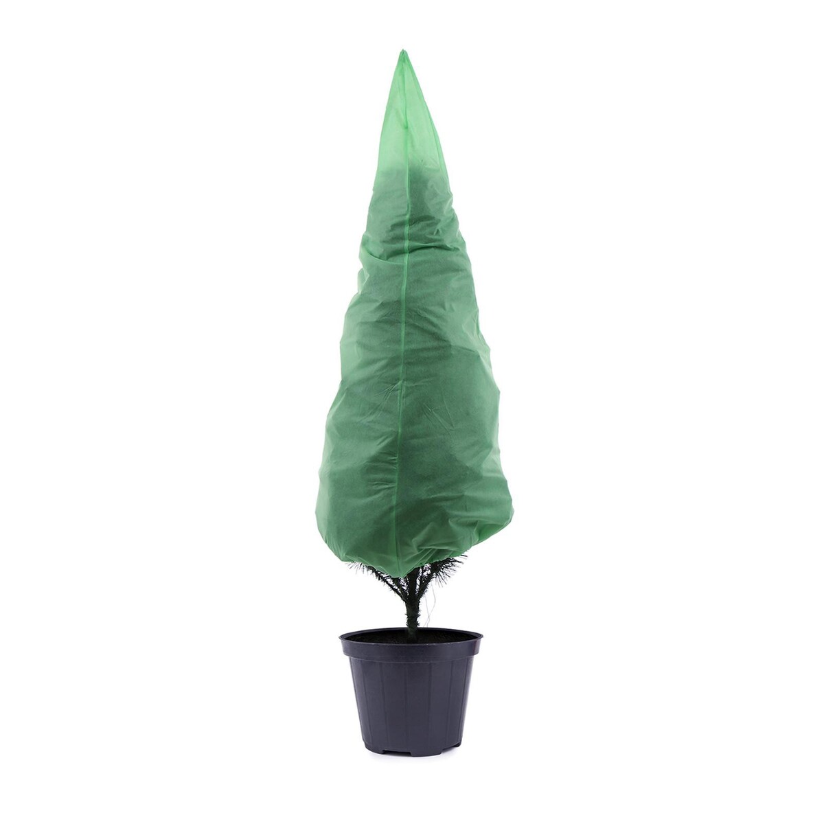 Чехол для растений, конус на завязках, 170 × 110 см, спанбонд с уф-стабилизатором, плотность 60 г/м², зелёный No brand, цвет зеленый
