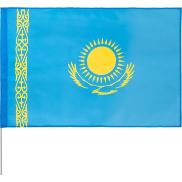 Флаг казахстана, 90 х 135 см, полиэфирны