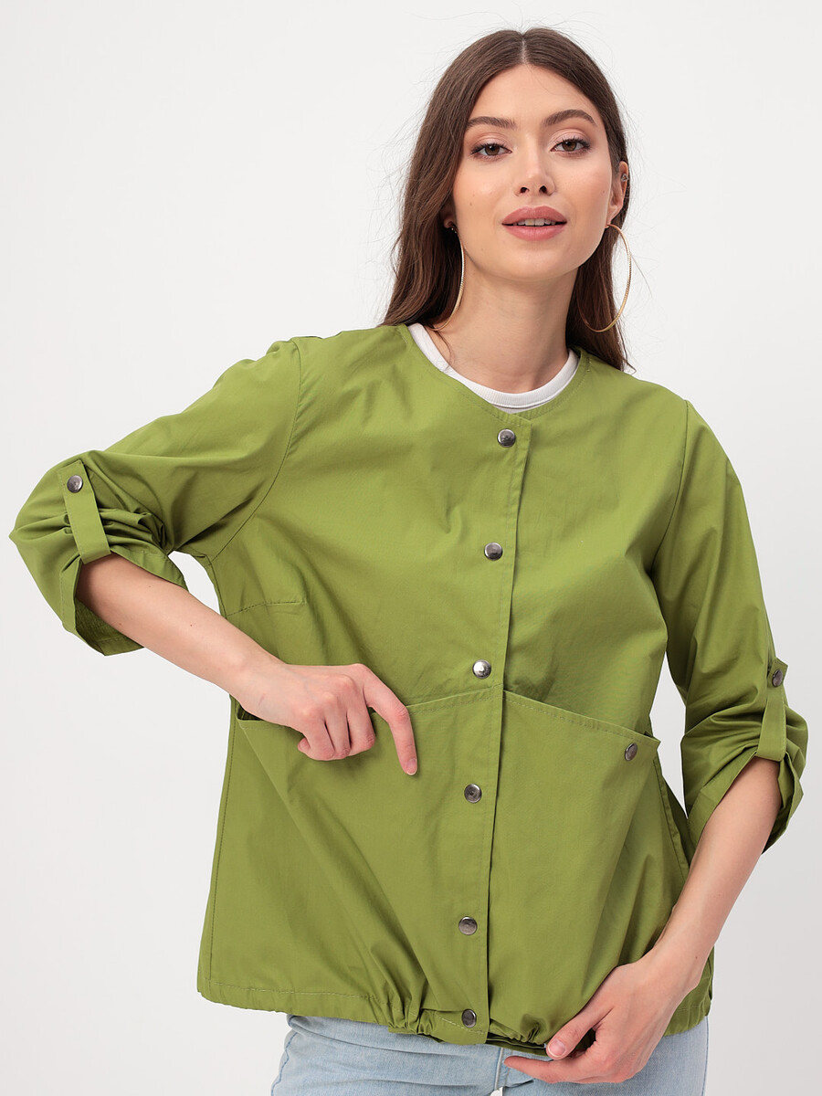 Куртка-ветровка GPRIDE, размер 40, цвет зеленый 01193814 - фото 4