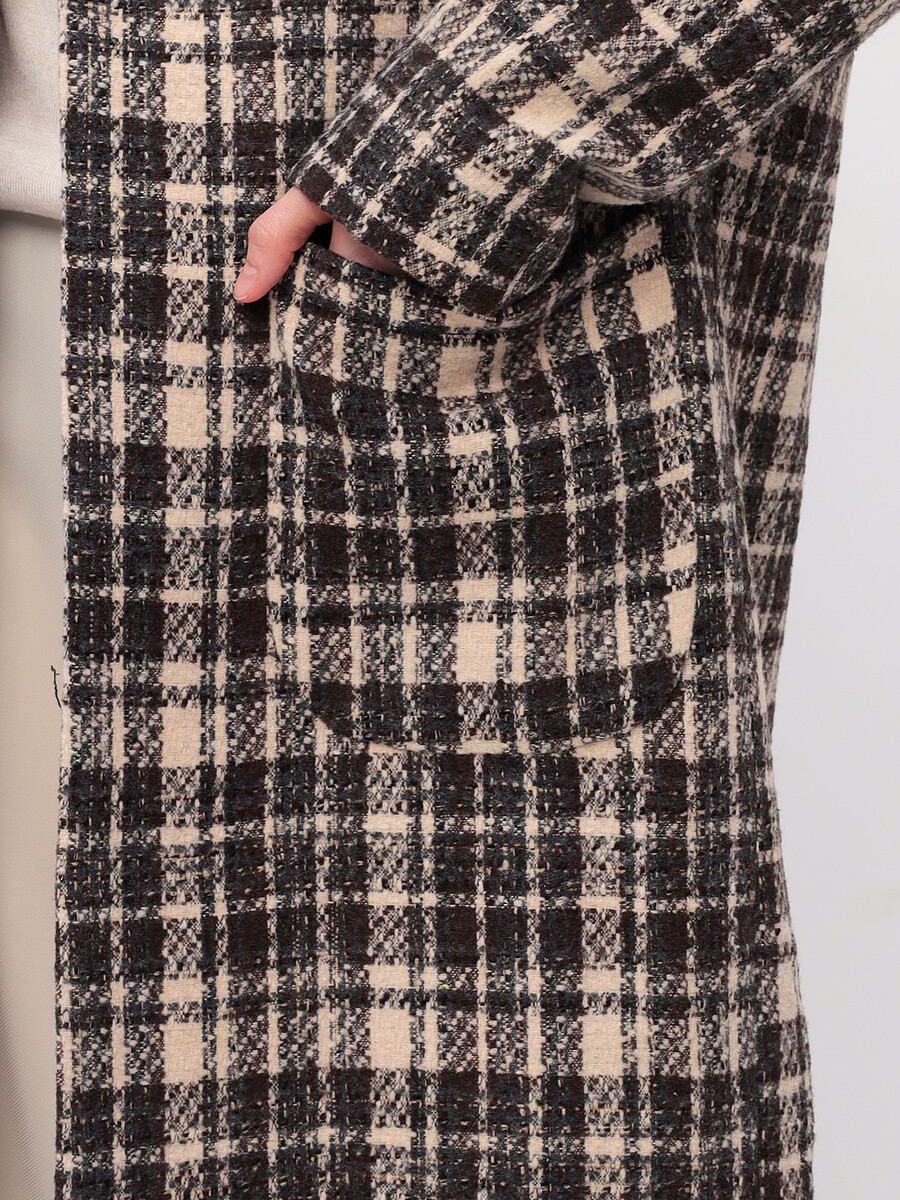 Пальто-халат GPRIDE, размер 40, цвет коричневый 01193851 - фото 5