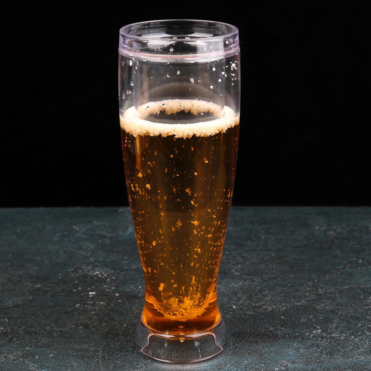 Бокал для пива охлаждающий, 450 мл, цвет прозрачный бокал для пива 400 мл repast manuel