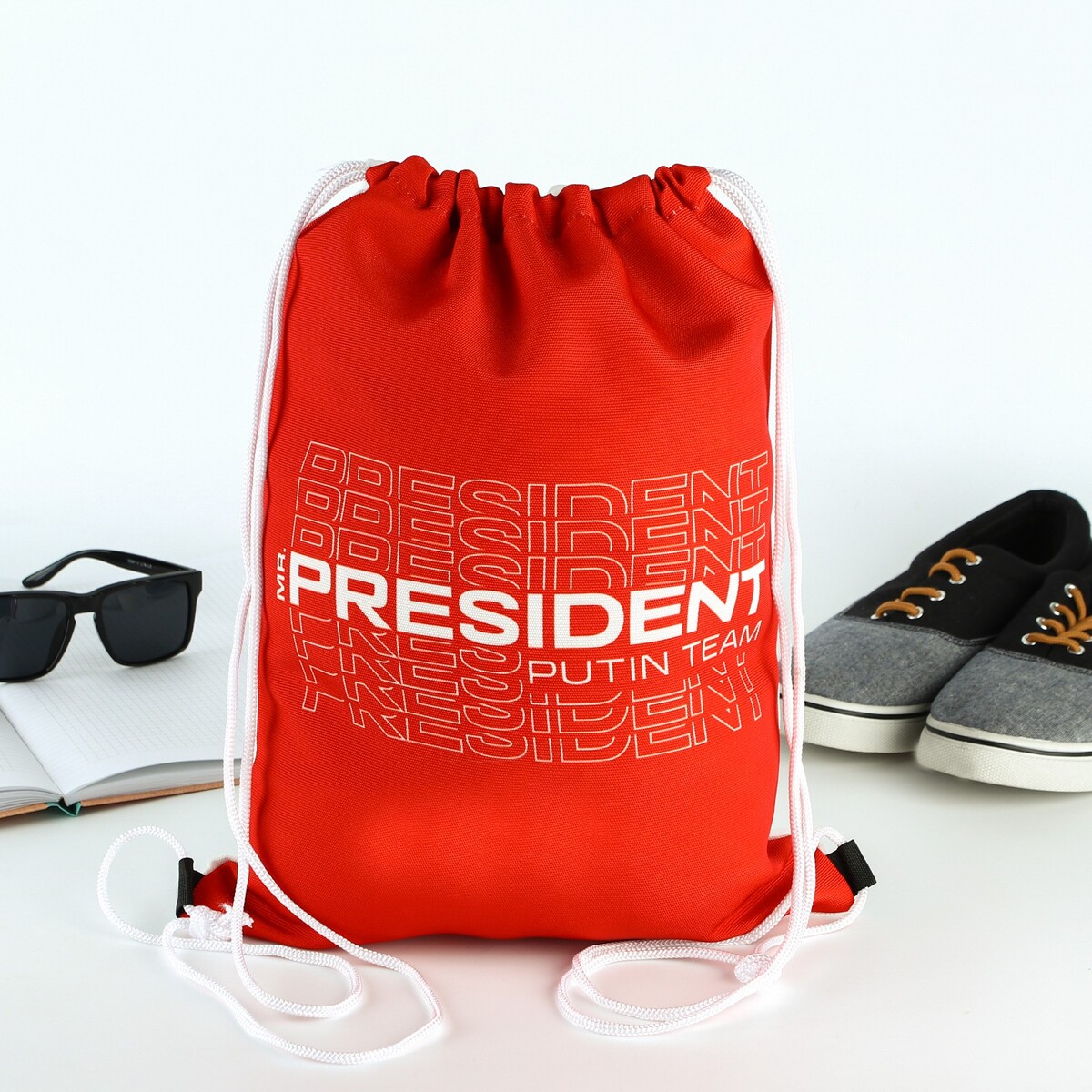 Мешок для обуви mr.president, цвет красный, 41 х 31 см спальный мешок ferrino yulon lady 5 красный