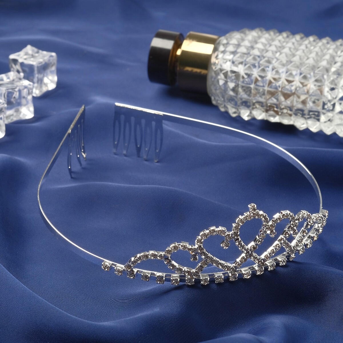 

Диадема для волос, Серебряный;серебристый