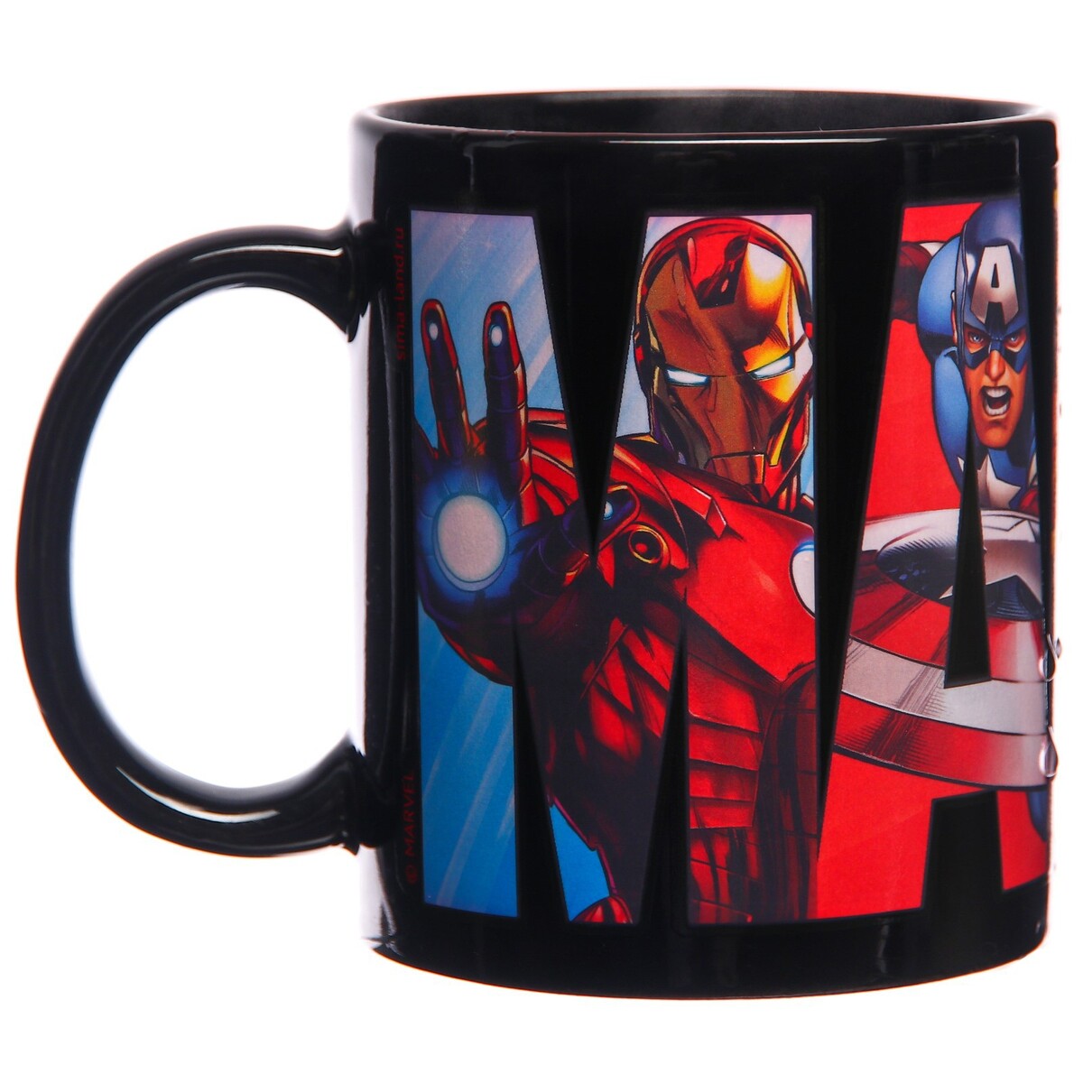 

Кружка-хамелеон марвел, черная 330мл