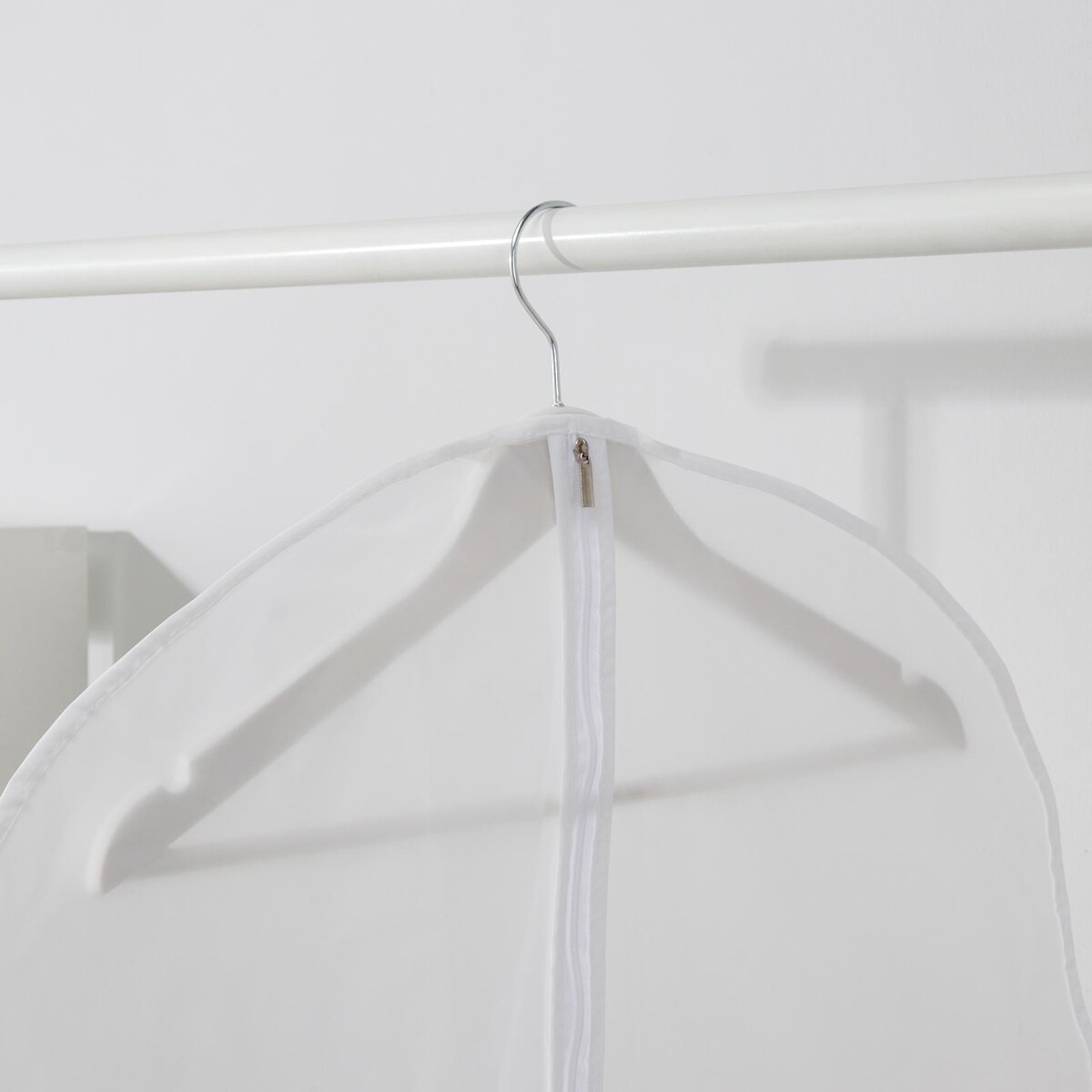 Чехол для одежды плотный доляна, 60×80 см, peva, цвет белый Доляна 01198488 - фото 4