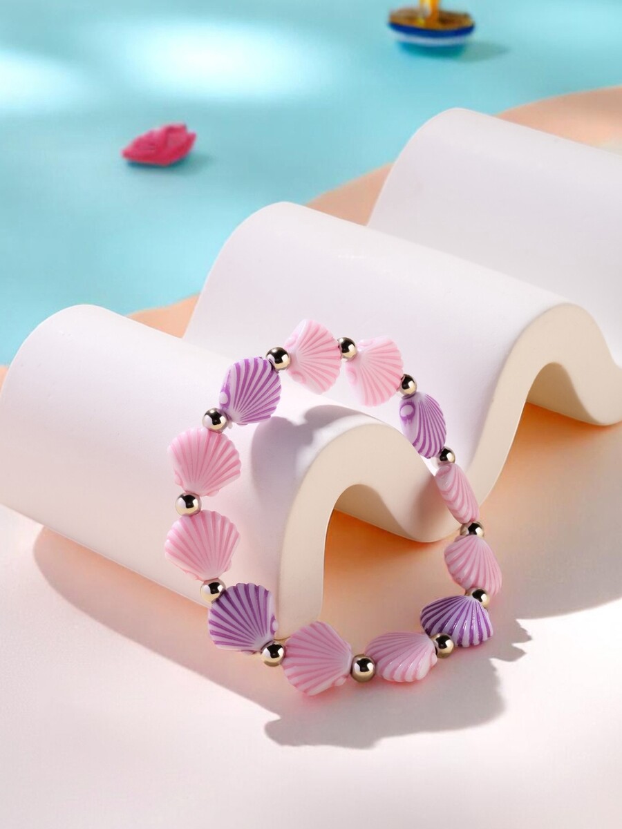 

Браслет детский выбражулька, Розовый;фиолетовый