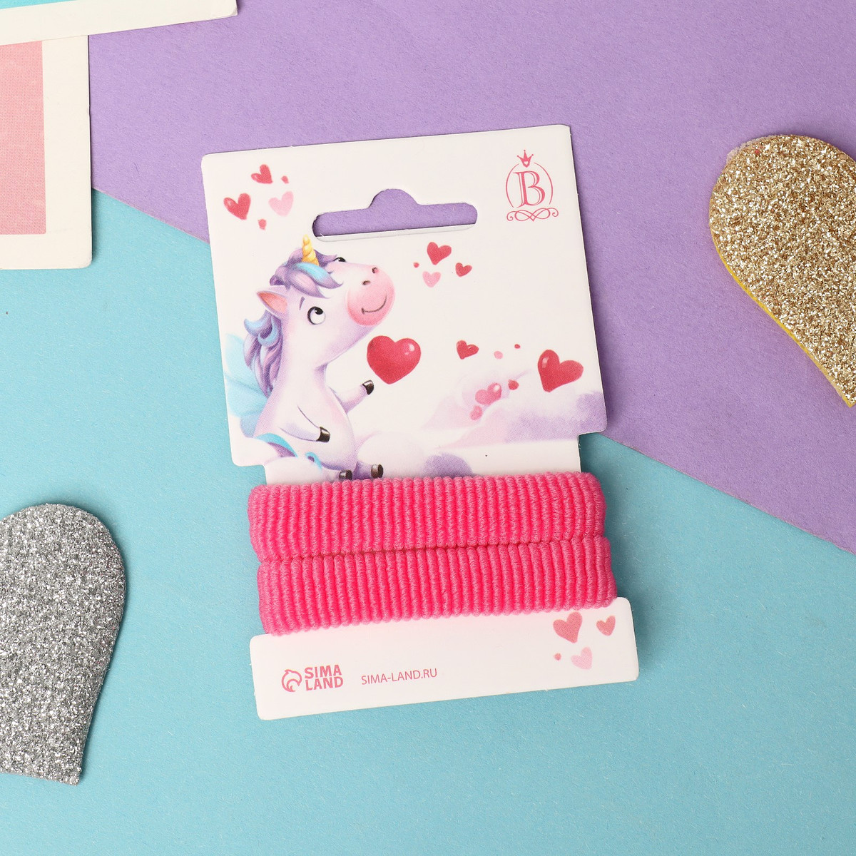 

Резинки для волос, Розовый