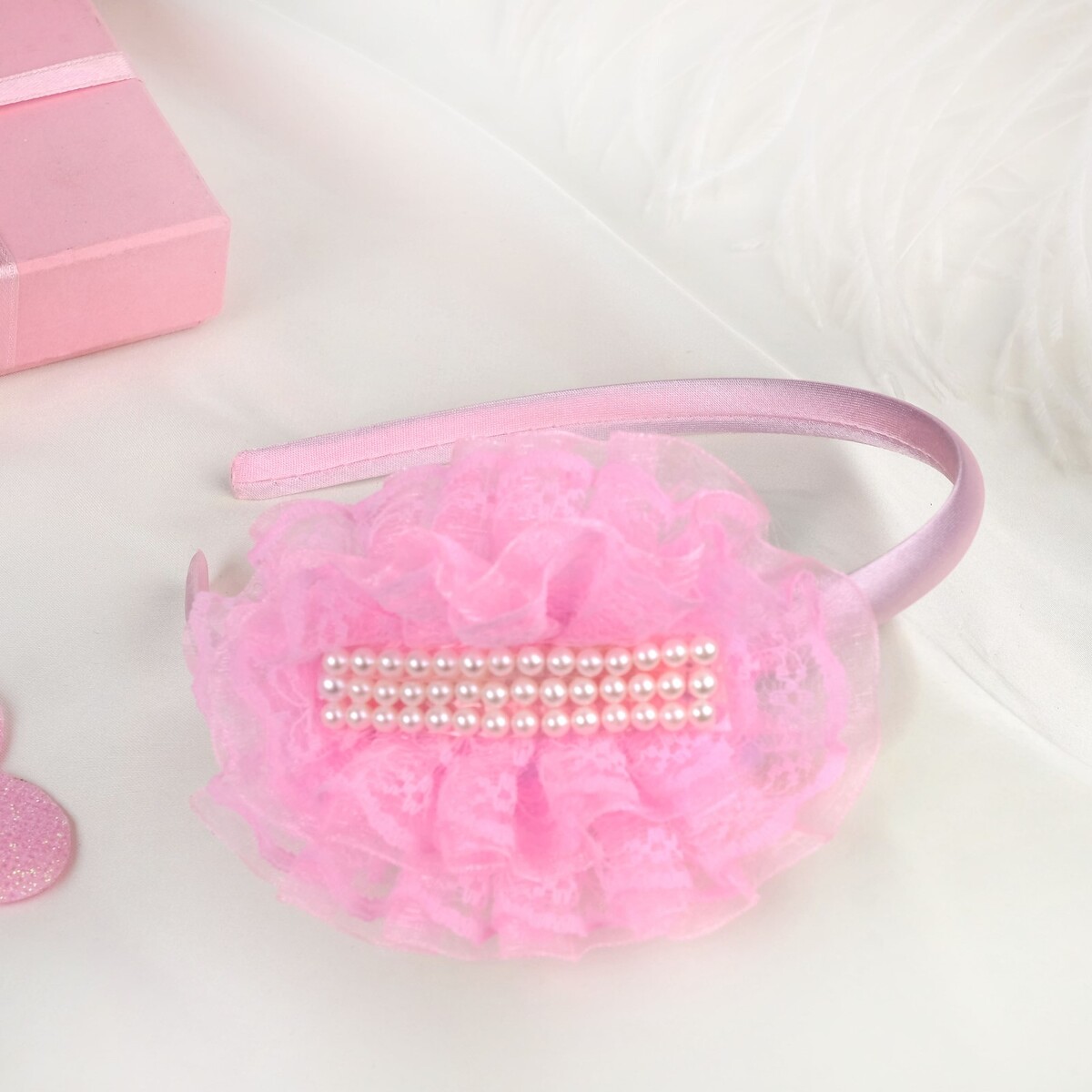 

Ободок для волос, Розовый