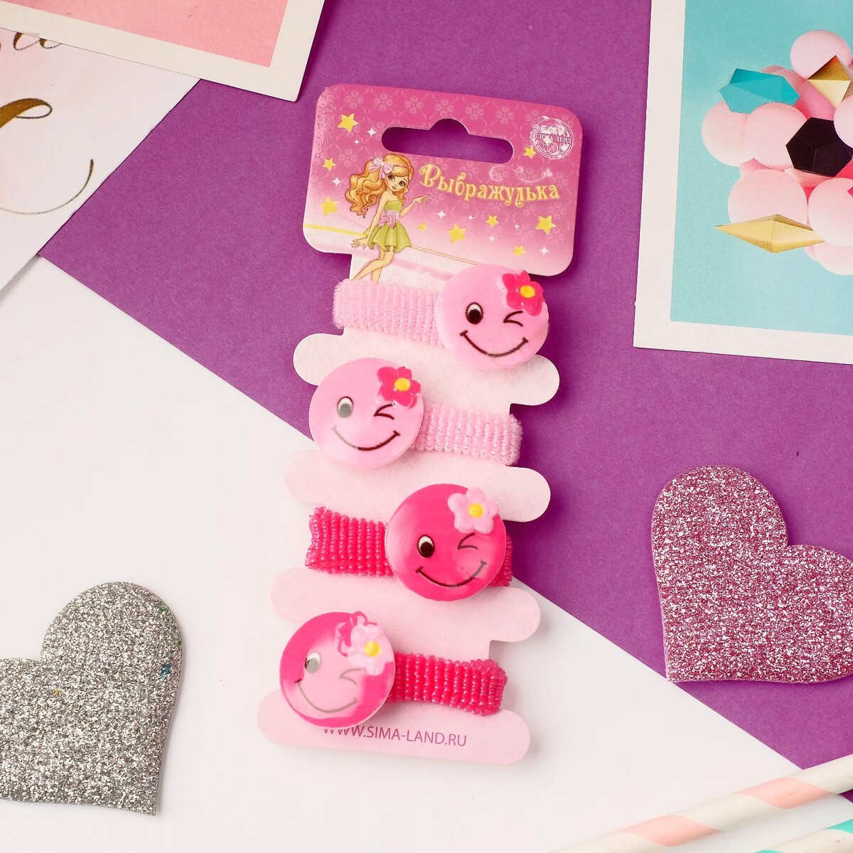 

Резинка для волос, Розовый