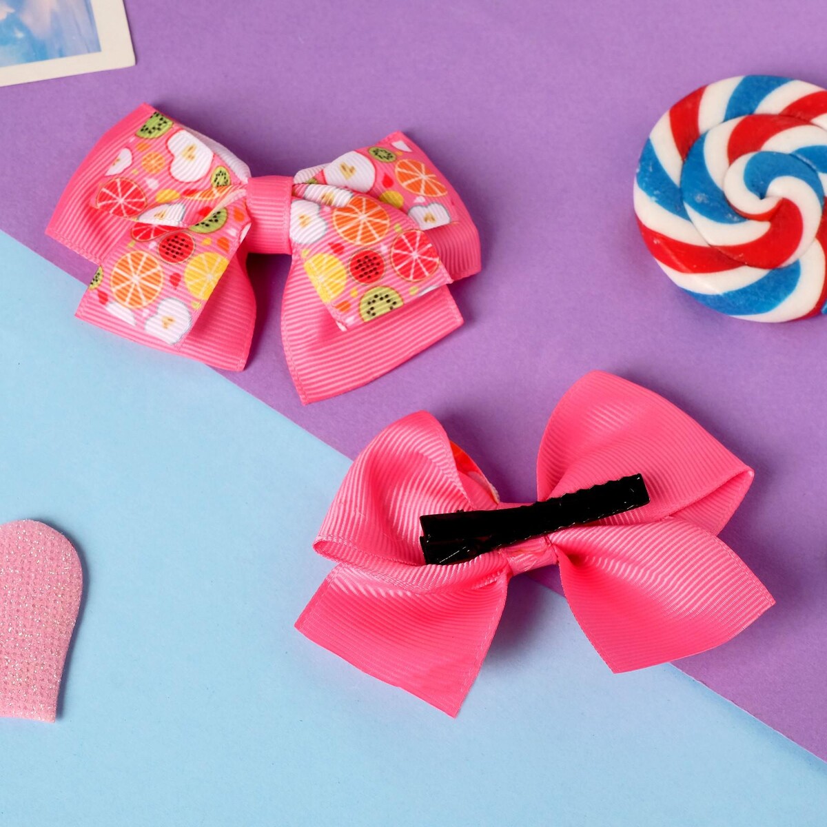 

Зажимы для волос, Розовый