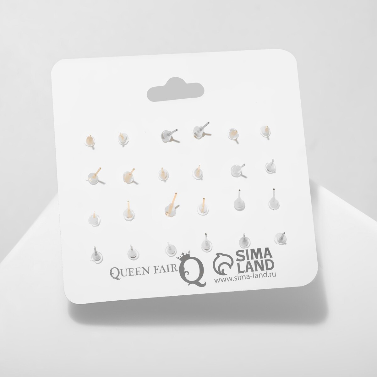 фото Набор серьги 12 пар queen fair
