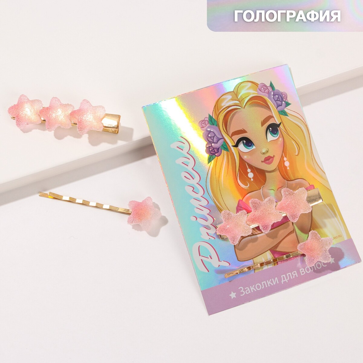 

Заколки для волос, Розовый