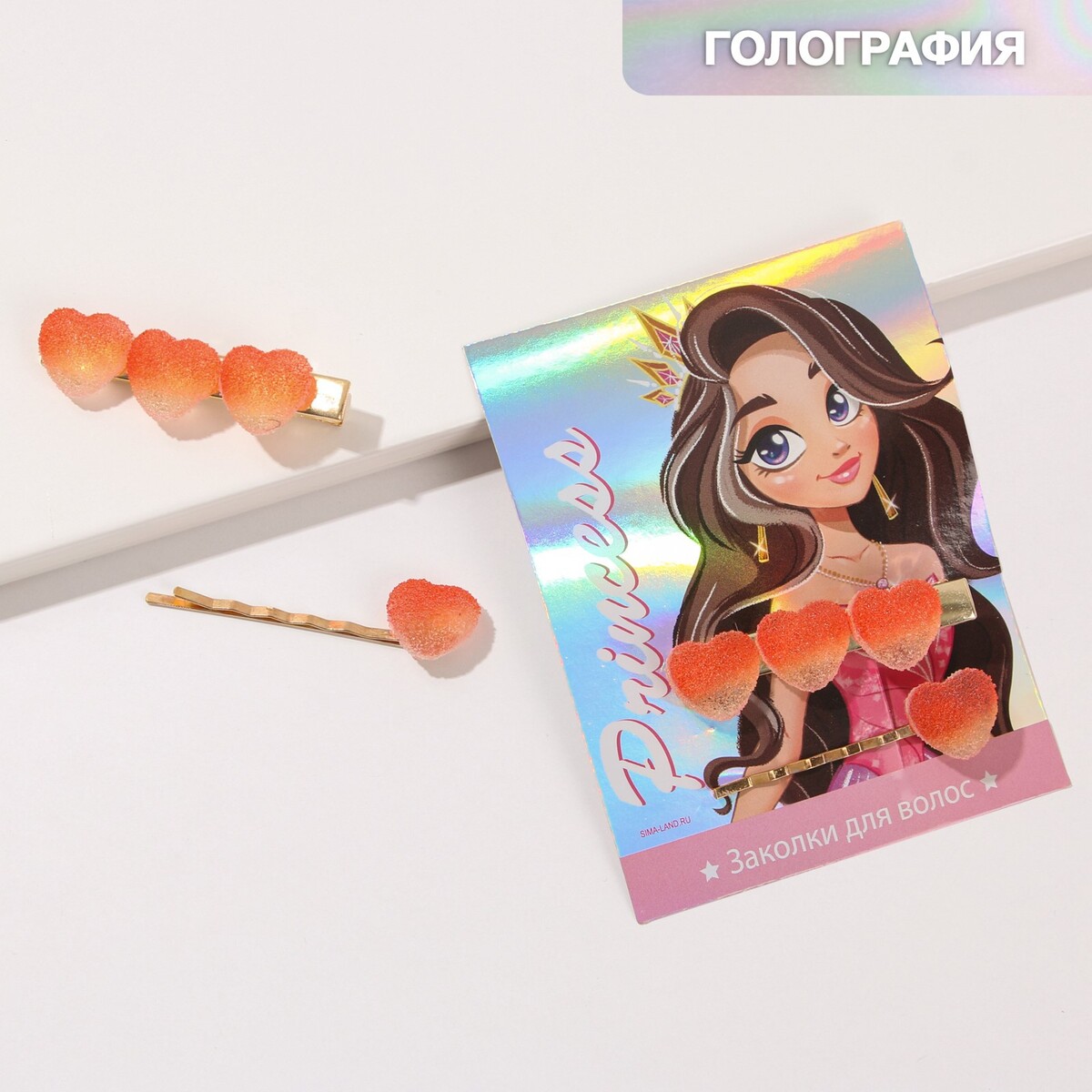 

Заколки для волос, Оранжевый