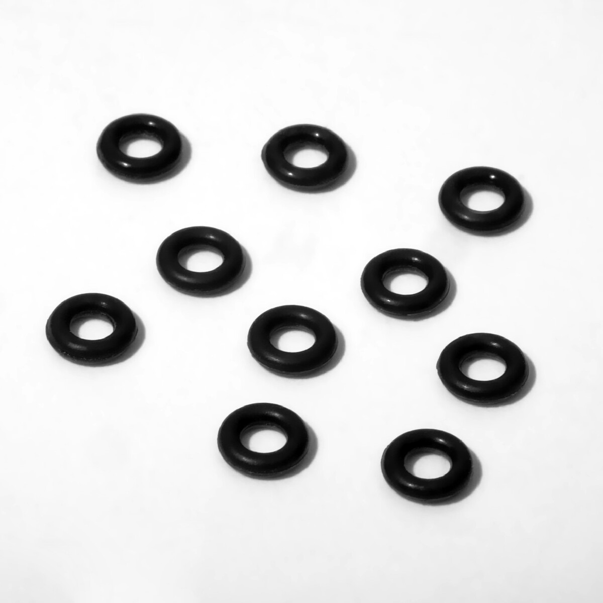 Кольцо силиконовое (разделитель), d= 4 мм (набор 10 шт.), цвет черный
