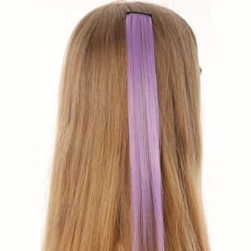 Прядь для волос фиолетовая, 40 см