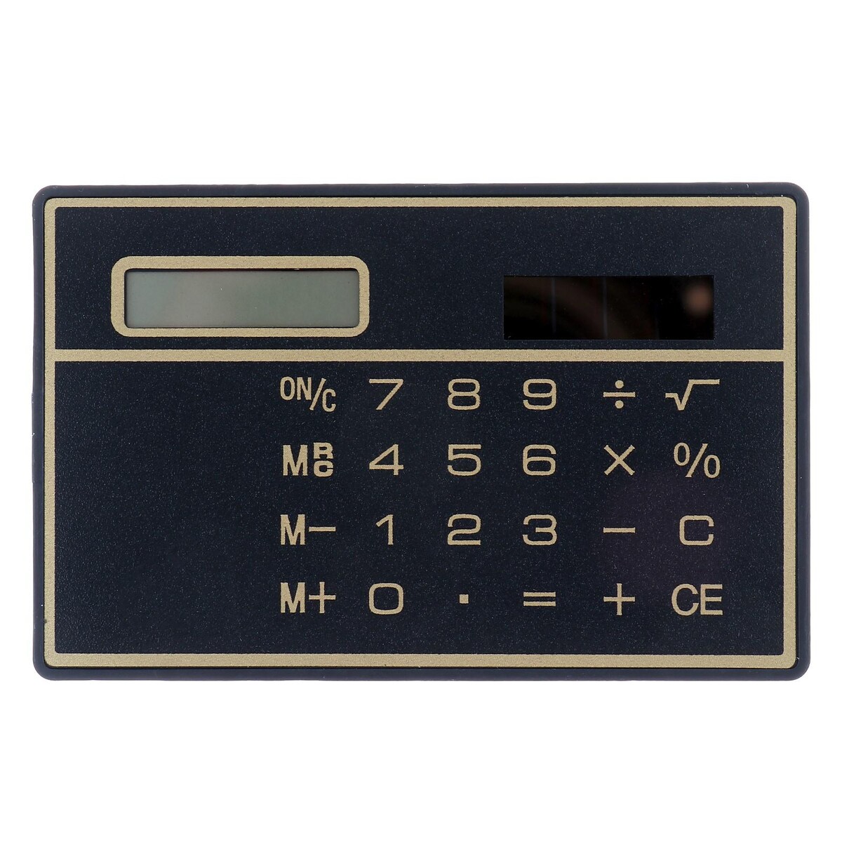 Калькулятор плоский, 8 - разрядный, черный калькулятор плоский 8 разрядный серебристый корпус
