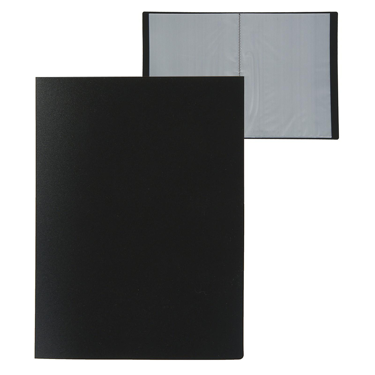 

Папка с 30 вкладышами а4, 500 мкм, calligrata, текстура, Черный