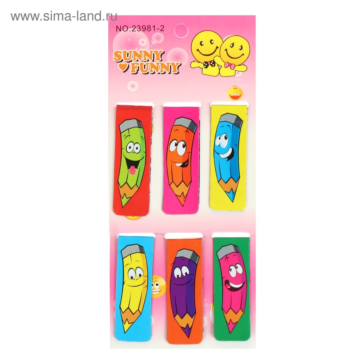 

Набор закладок магнитных 6 штук