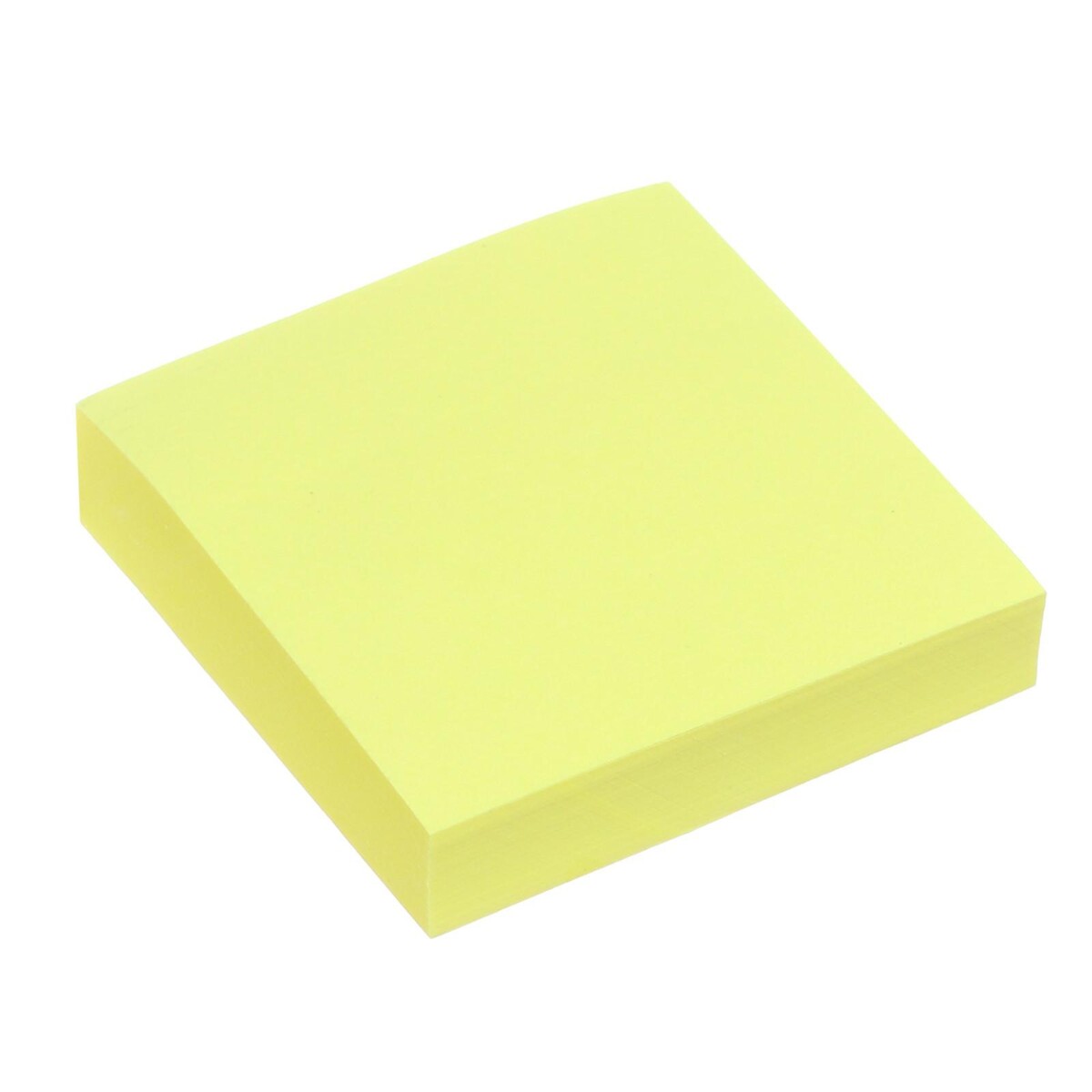 Блок с липким краем 51 мм х 51 мм, 100 листов, флюоресцентный, желтый блок фотобарабана konica minolta bizhub c250 c252 iu 210y 4062303 желтый