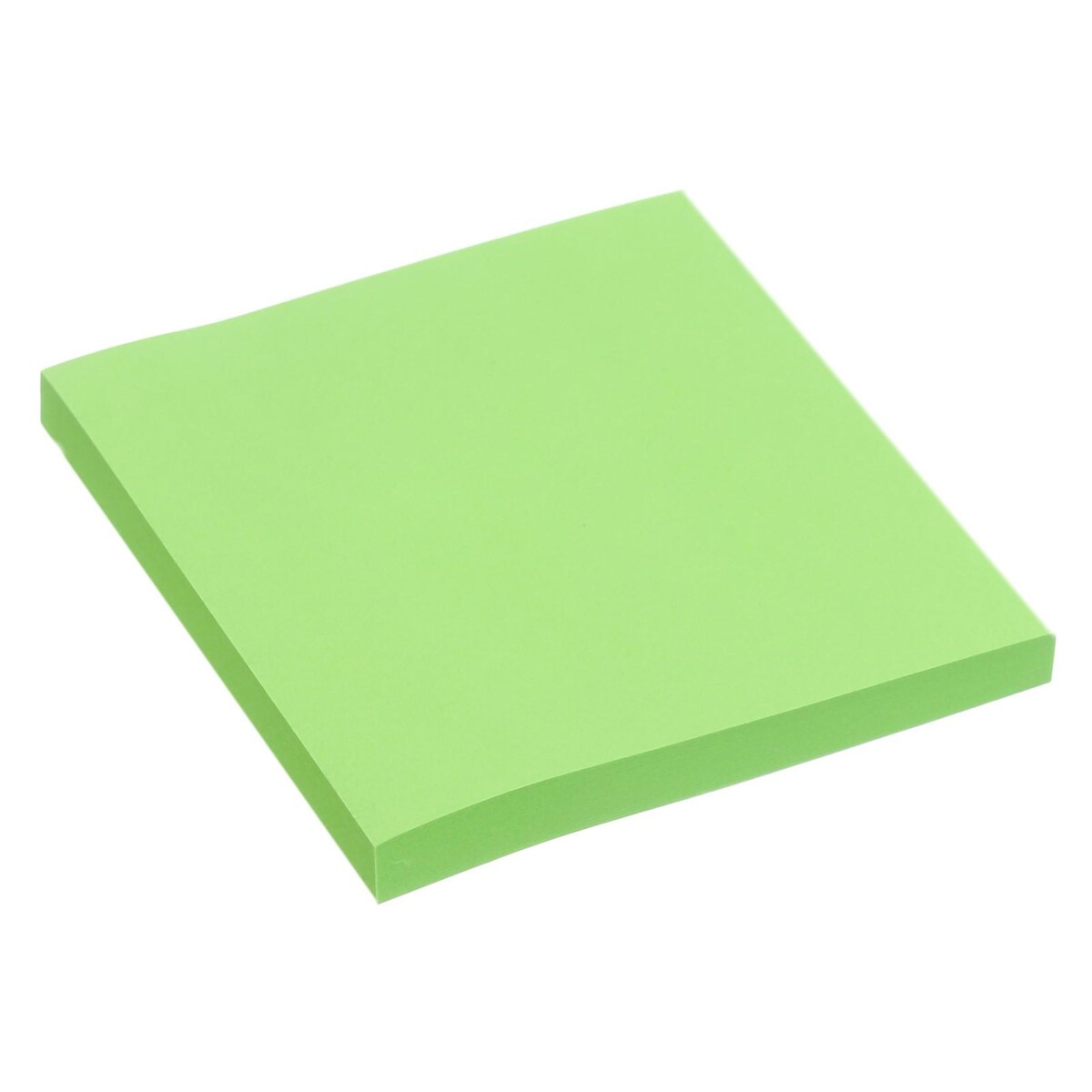 Блок с липким краем 76 мм х 76 мм, 80 листов, флуоресцентный, зеленый магнит флуоресцентный