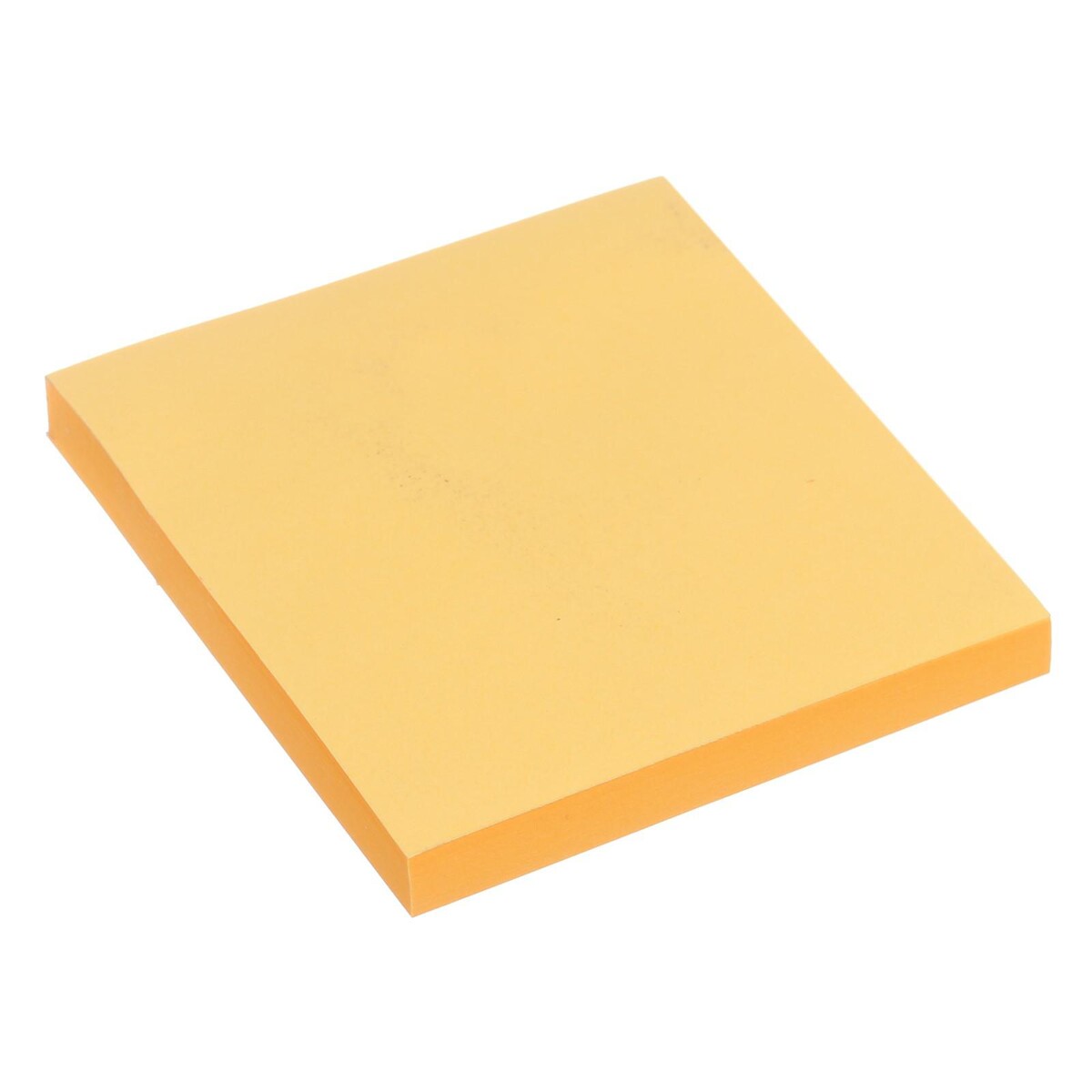 Блок с липким краем 76 мм х 76 мм, 80 листов, флуоресцентный, оранжевый блок бумаги 76 76 самоклеящийся attomex неоновый оранжевый 100л