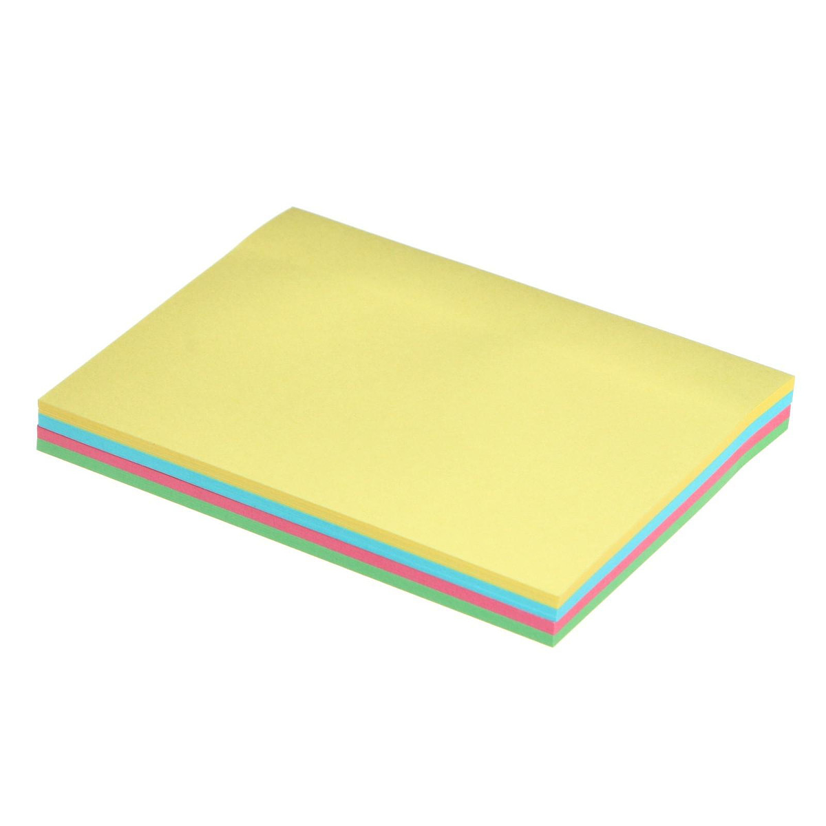 

Блок с липким краем, 76×102 мм, 100 листов, пастель, 4 цвета, Разноцветный;микс