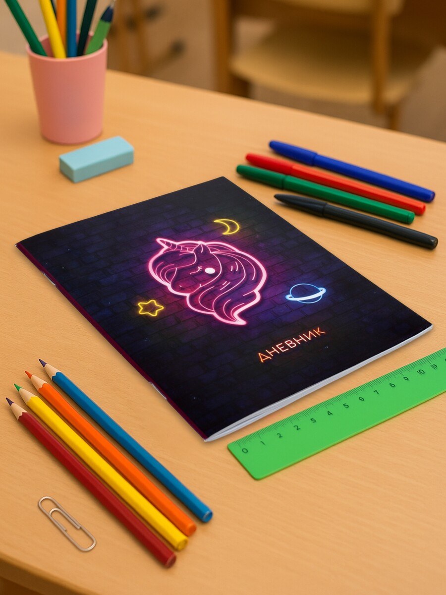 

Дневник школьный для 1-11 классов,, Розовый;черный