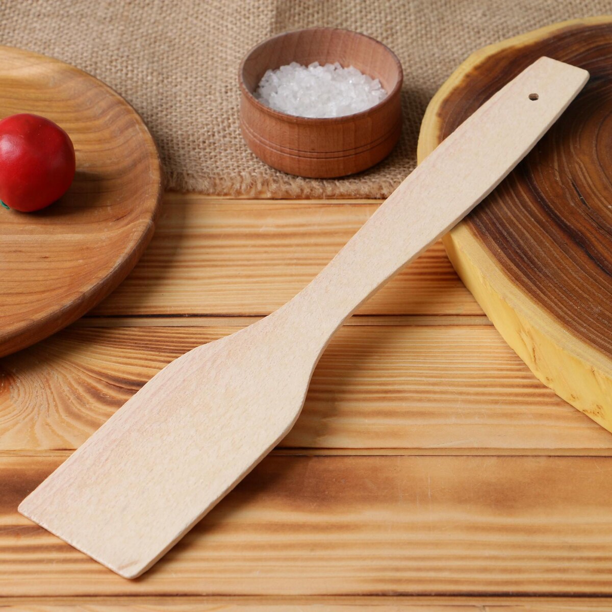 Лопатка кухонная деревянная лопатка деревянная 31 см кольчугинский мельхиор чеснок
