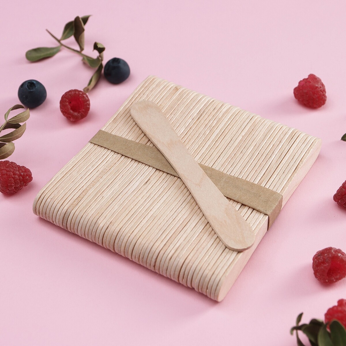 фото Набор палочек деревянных, 11,4×1-1,3 см, 50 шт no brand