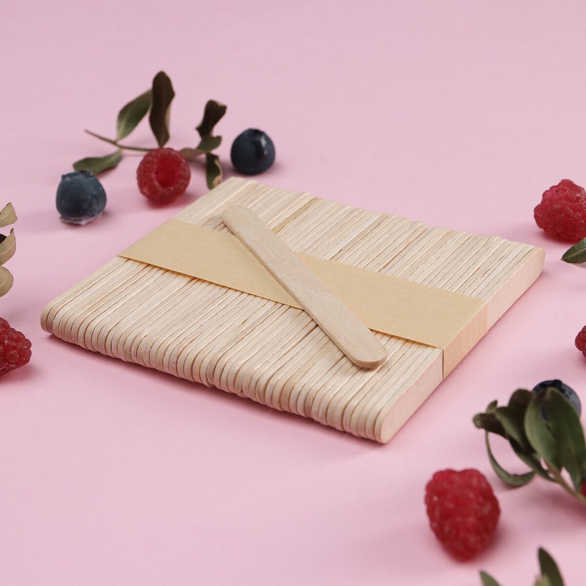 фото Набор палочек деревянных доляна, 9,4×1,1 см, 50 шт