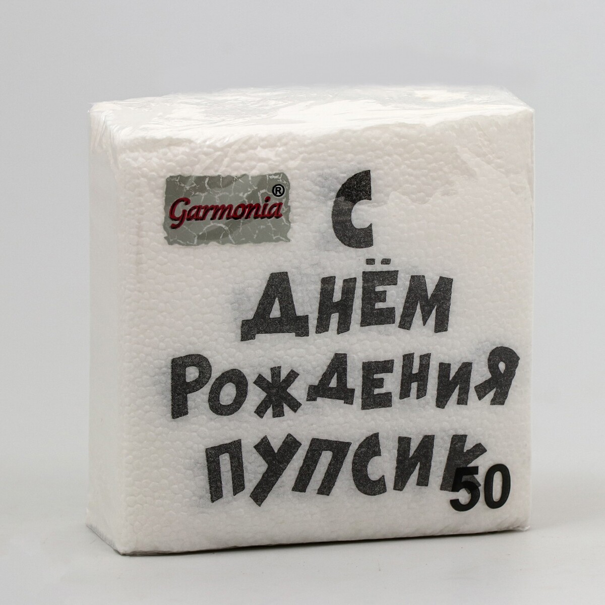 

Салфетки бумажные однослойные гармония цвета, Белый