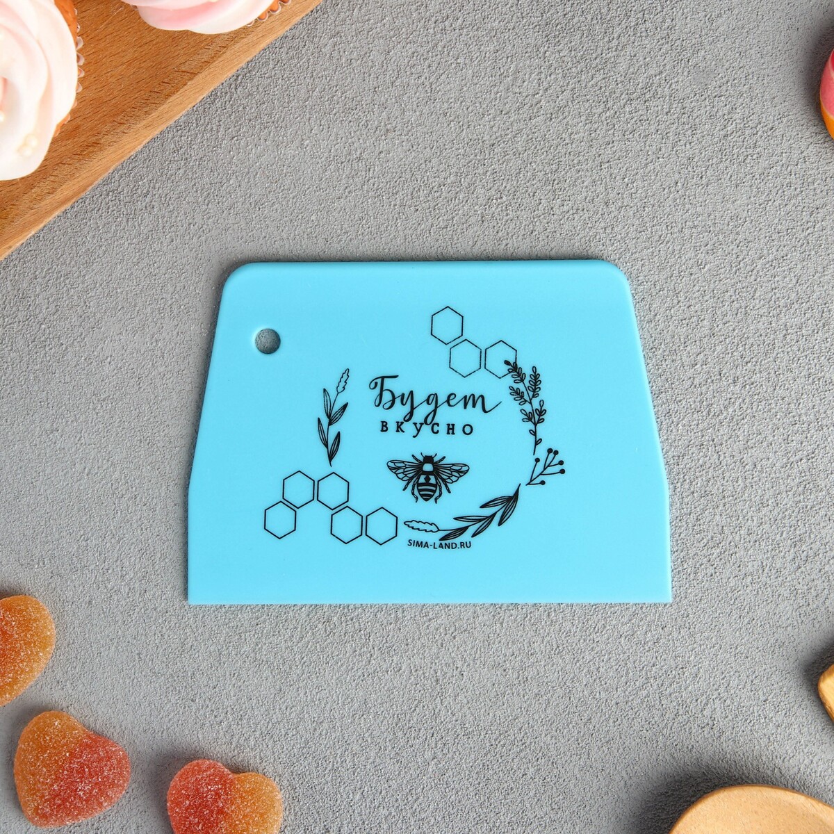 

Кондитерский шпатель пластик, Голубой