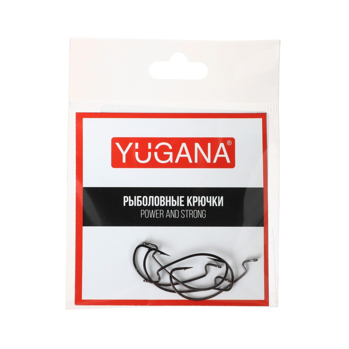 Крючки офсетные yugana wide range worm, № 6, 5 шт. крючки yugana baitholder 8 6 шт