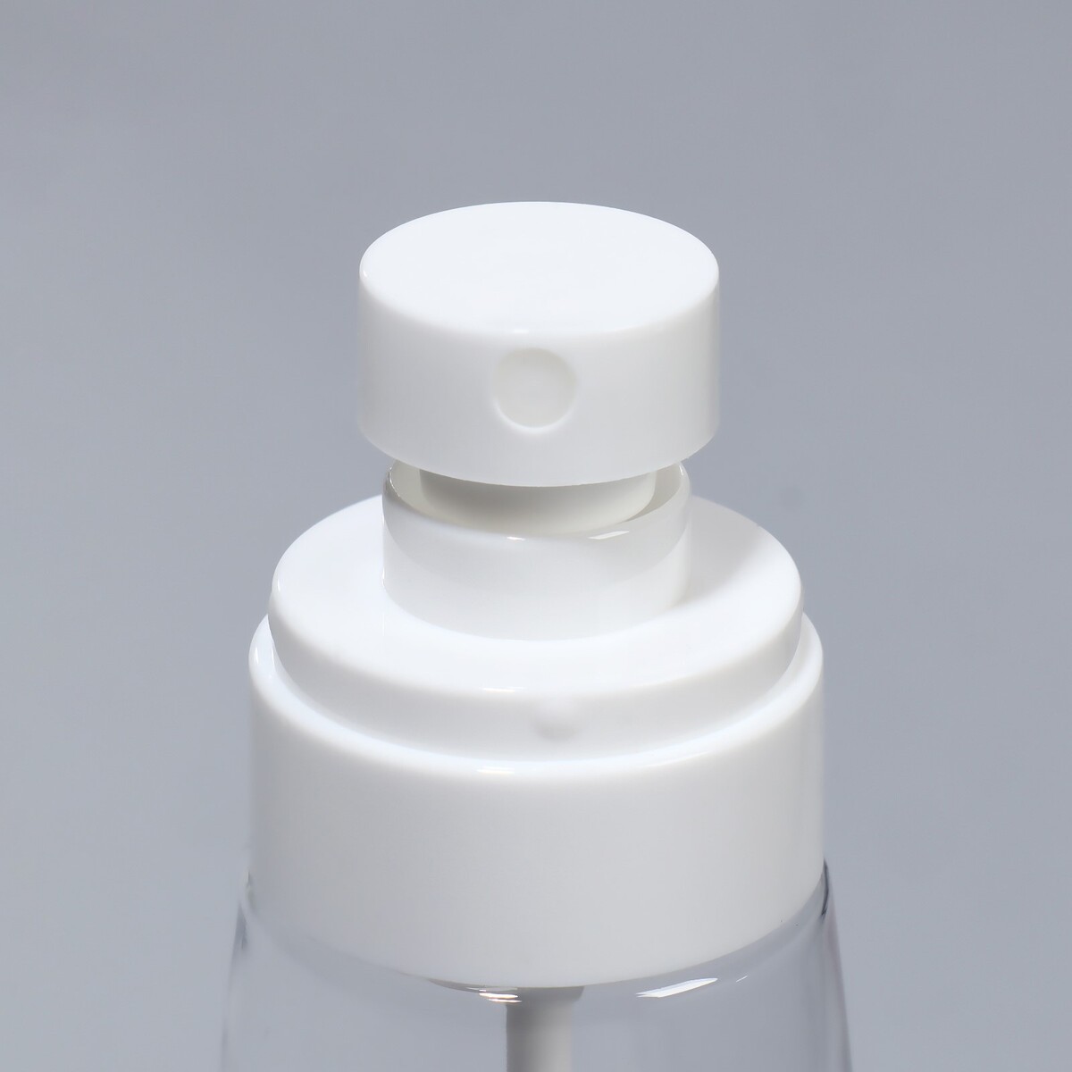 Бутылочка для хранения, с дозатором, 60 мл, цвет прозрачный/белый ONLITOP 01205436 - фото 4
