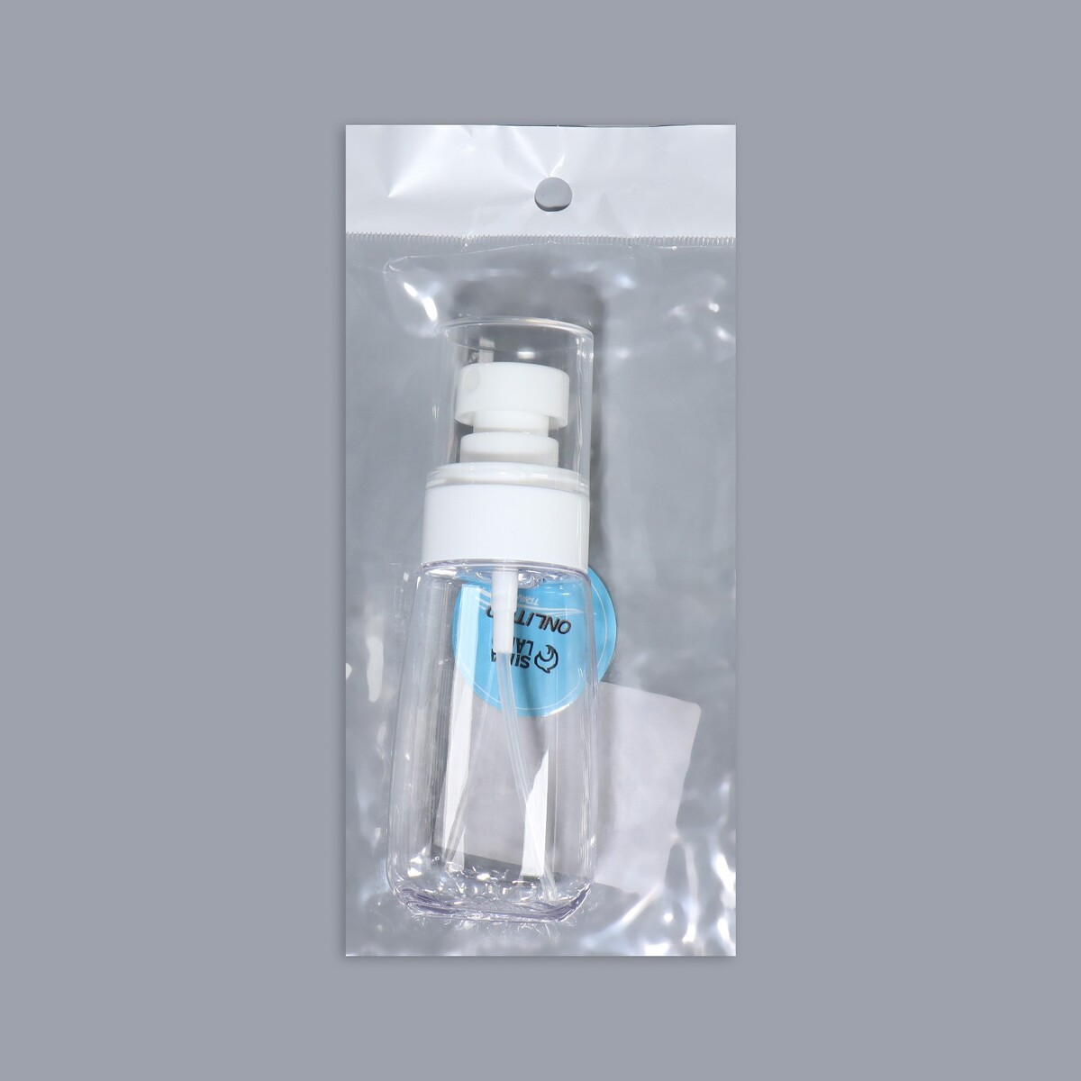 Бутылочка для хранения, с дозатором, 60 мл, цвет прозрачный/белый ONLITOP 01205436 - фото 6