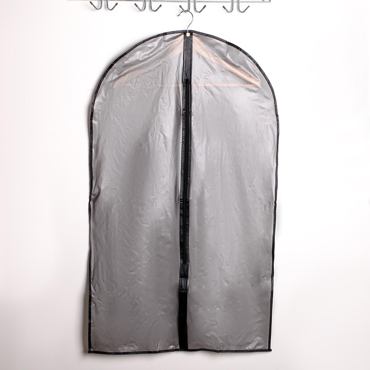 Чехол для одежды доляна, 60×100 см, плотный, цвет серый форма для льда доляна 9×8 см белый серый
