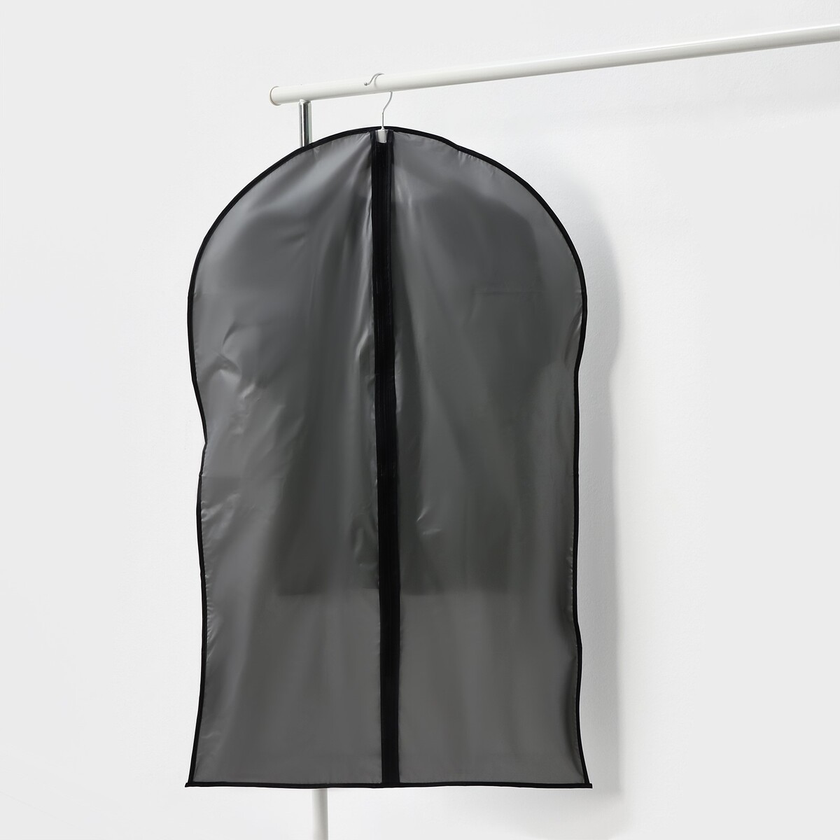 Чехол для одежды 60×100 см, плотный пвх, цвет серый Доляна 01205526 - фото 3