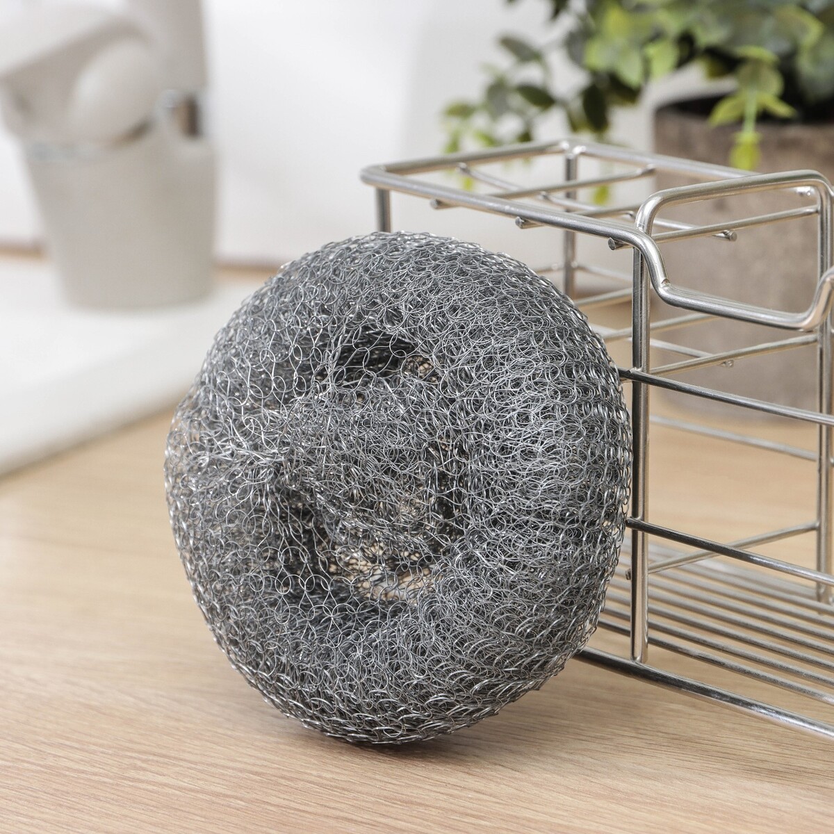 Губка для посуды металлическая raccoon, плетеная, оцинкованная, 40 гр щетка губка для чистки колесных дисков 28 см
