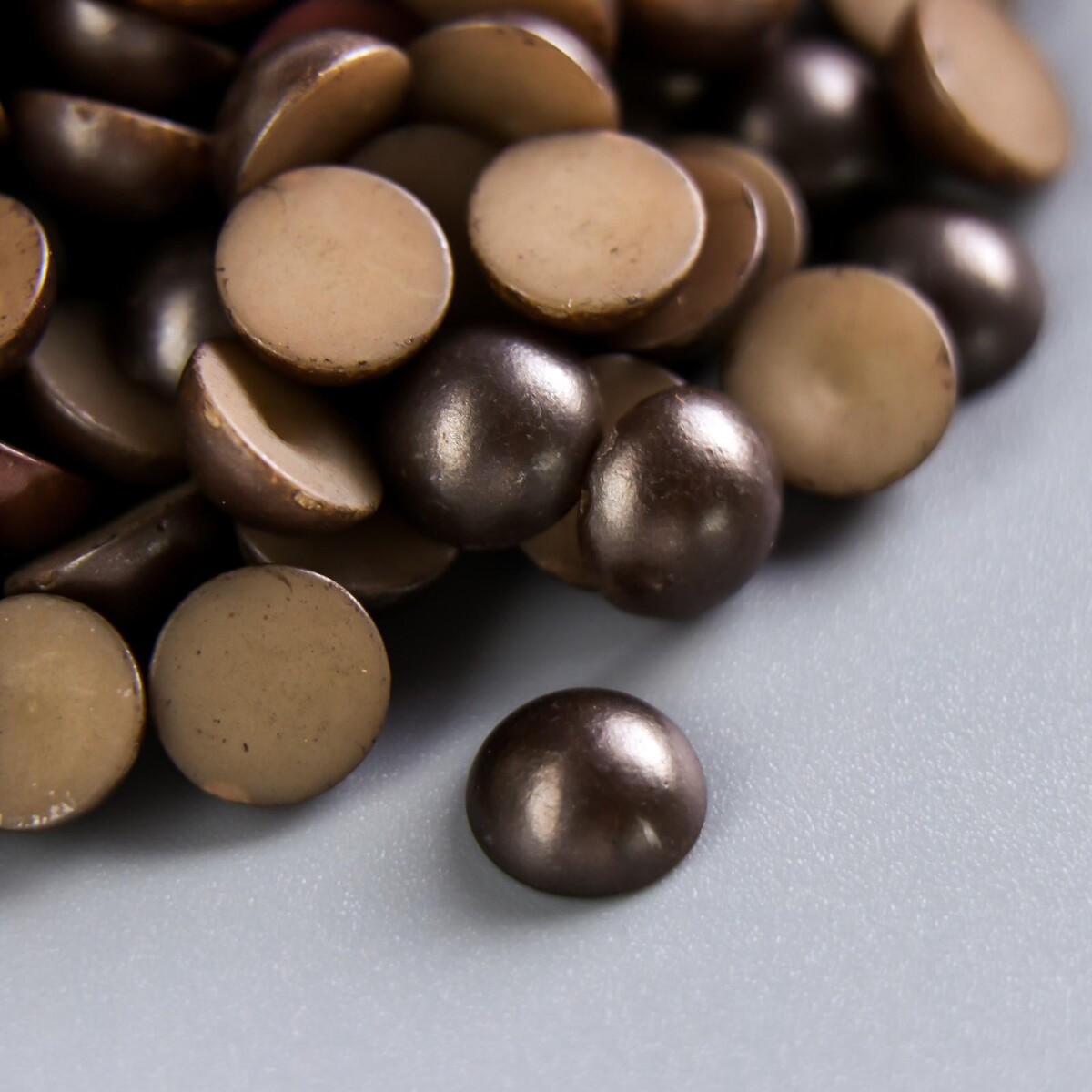 

Набор для творчества половинка жемчужины темное серебро d=0,8 см 20гр, Бордовый