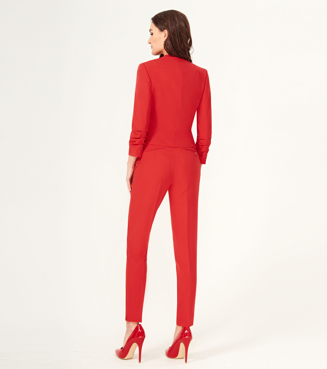 Комплект женский (жакет, брюки) PANDA, размер 42, цвет красный 01208655 - фото 2