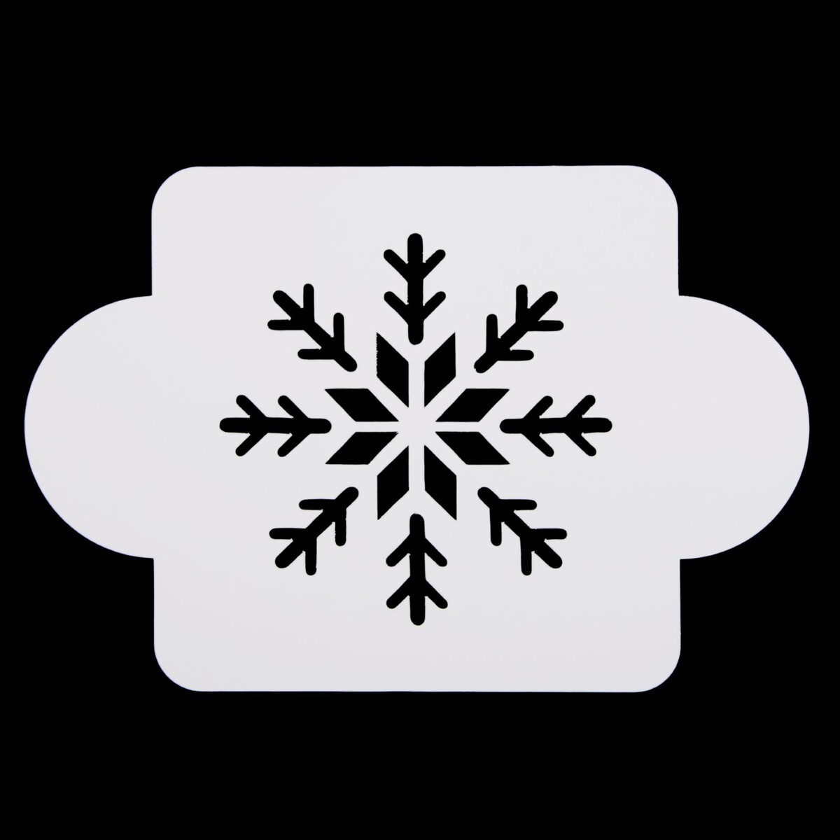 Трафарет снежинки для искусственного снега