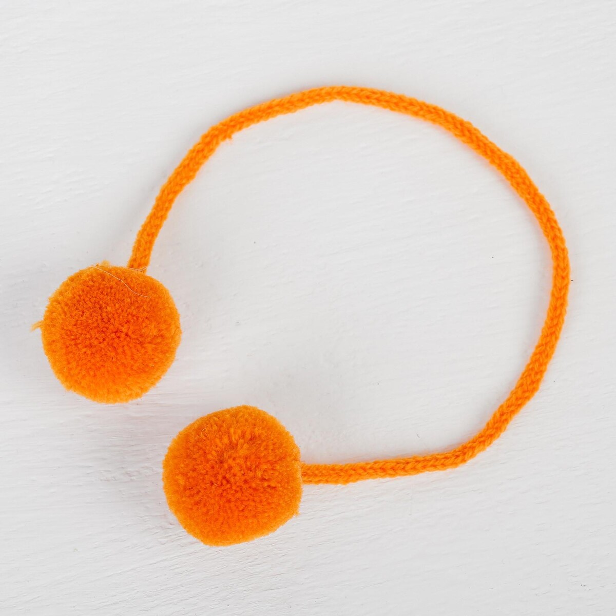 Декоративный элемент на веревочке 2 шарика, d= 3 см, набор 4 шт., цвет оранжевый набор для настольного тенниса 2 ракетки 3 шарика sportex t07553