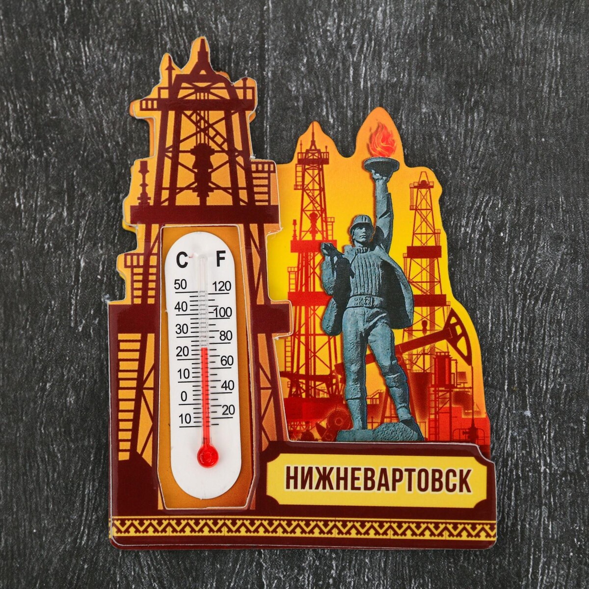 

Магнит с термометром, Разноцветный