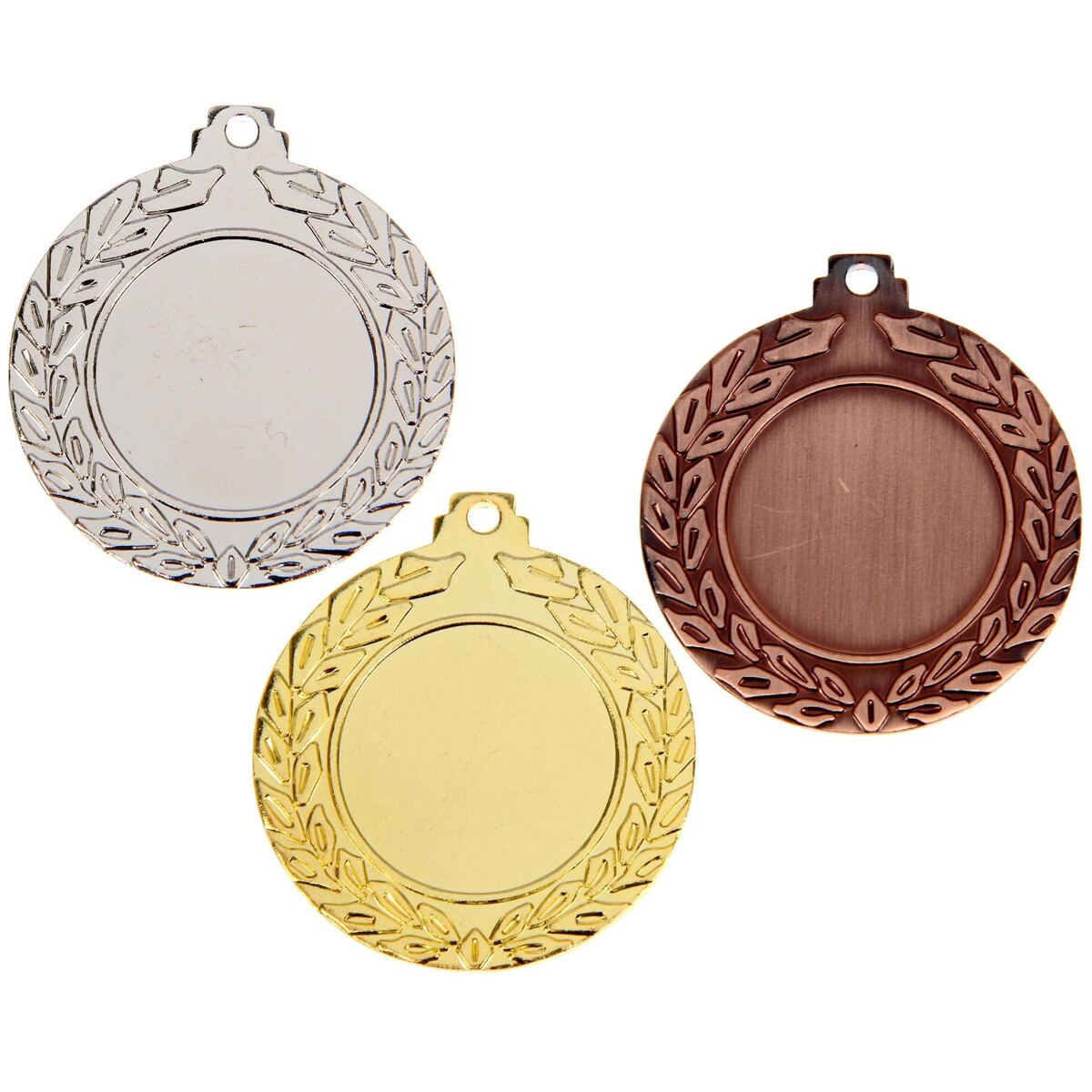Медаль под нанесение 037 диам 4,5 см. цвет бронз. без ленты медаль под нанесение 055 диам 4 см сер без ленты