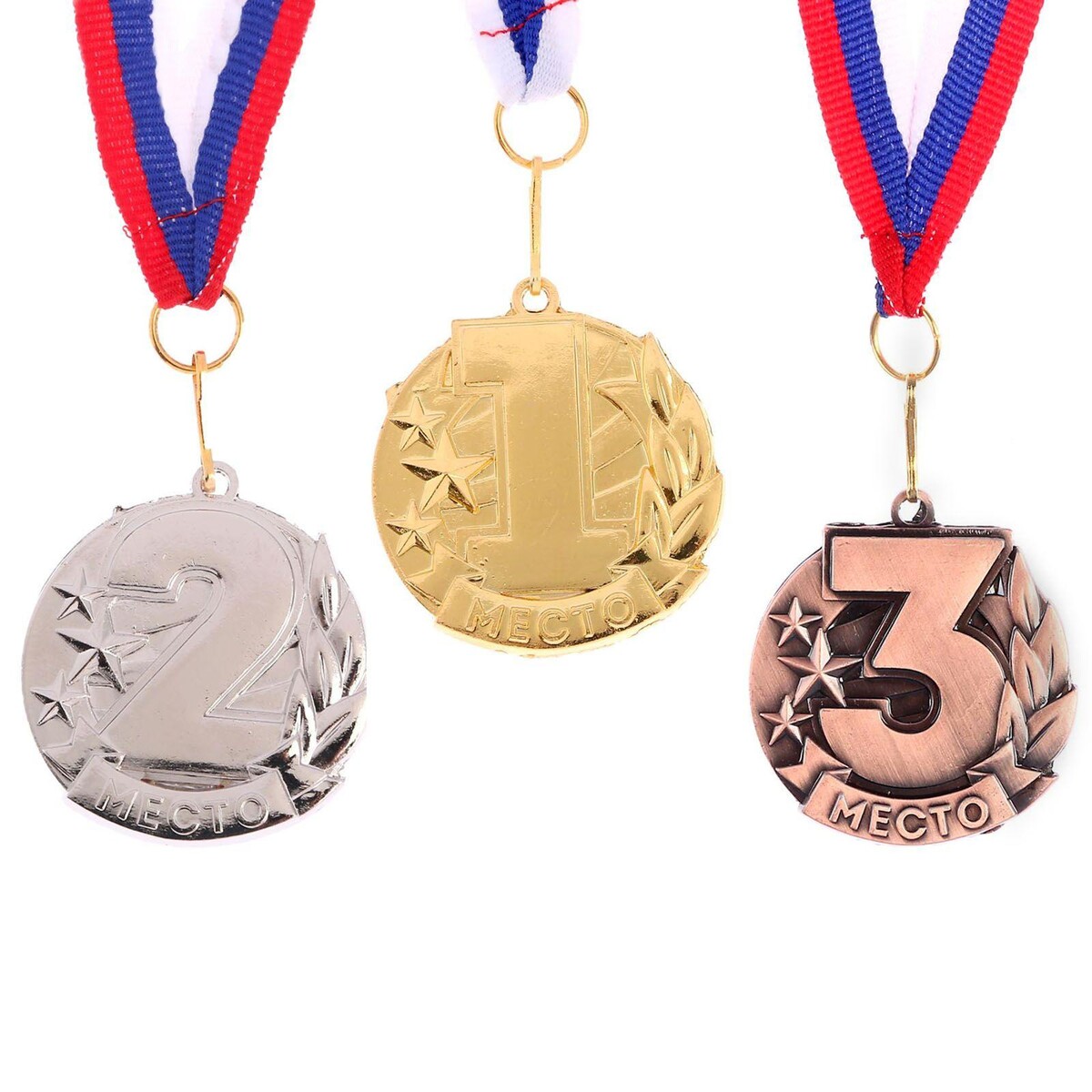 Медаль призовая 071 3 место. цвет бронз. с лентой. 4,3 х 4,6 см.